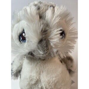 Aurora Precious Moments 8.5" Nigel Snowy Owl Plush Toy Animal White Gray